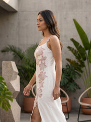 Floral white dress