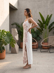 Floral white dress
