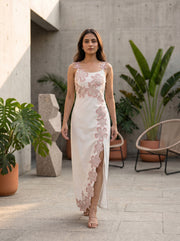 Floral white dress