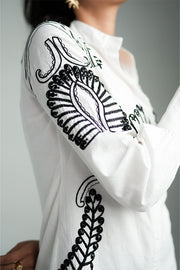 WHITE TOG DRESS