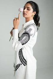 WHITE TOG DRESS