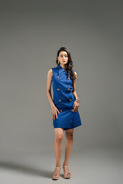 Sheath Blue Dress