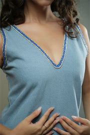 DENIM BLING DRESS