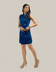 Sheath Blue Dress